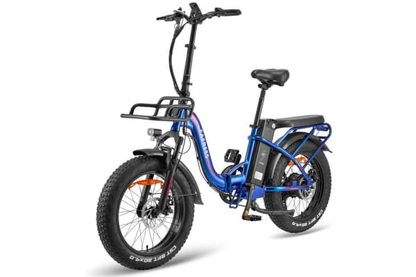 Fafrees F20 Max hopfällbar elcykel 22,5AH batteri,  160 km räckvidd, 500W motor, 20*4,0 tums fatdäck, SHIMANO 7-växlad -Aurora Blue