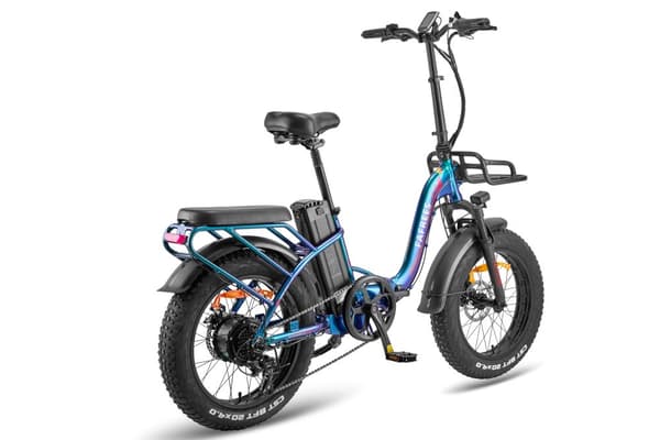 Fafrees F20 Max hopfällbar elcykel 22,5AH batteri, 500W motor, 160 km räckvidd, 20*4,0 tums fatdäck, SHIMANO 7-växlad -Aurora Green