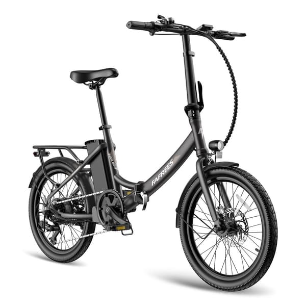 Fafrees F20 Light hopfällbar elcykel 250W motor, 16,75AH batteri, 120 km räckvidd, 20*1,95 tums fatdäck, SHIMANO 7-växlad -Svart pistolmetall