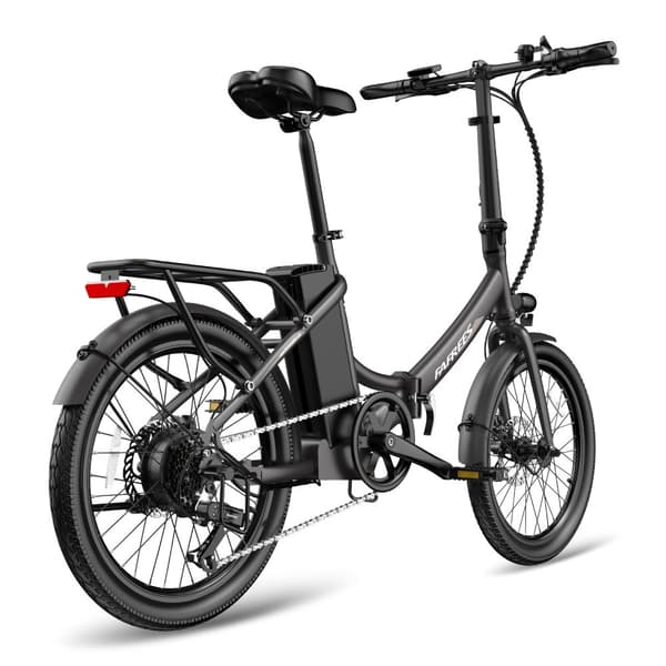 Fafrees F20 Light hopfällbar elcykel 16,75AH batteri, 120 km räckvidd, 250W motor, 20*1,95 tums fatdäck, SHIMANO 7-växlad -Svart pistolmetall