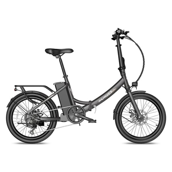 Fafrees F20 Light hopfällbar elcykel 16,75AH batteri, 120 km räckvidd, 250W motor, 20*1,95 tums fatdäck, SHIMANO 7-växlad -Svart pistolmetall