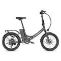 Miniatyrbild 2 av 11: Fafrees F20 Light hopfällbar elcykel 16,75AH batteri, 120 km räckvidd, 250W motor, 20*1,95 tums fatdäck, SHIMANO 7-växlad -Svart pistolmetall