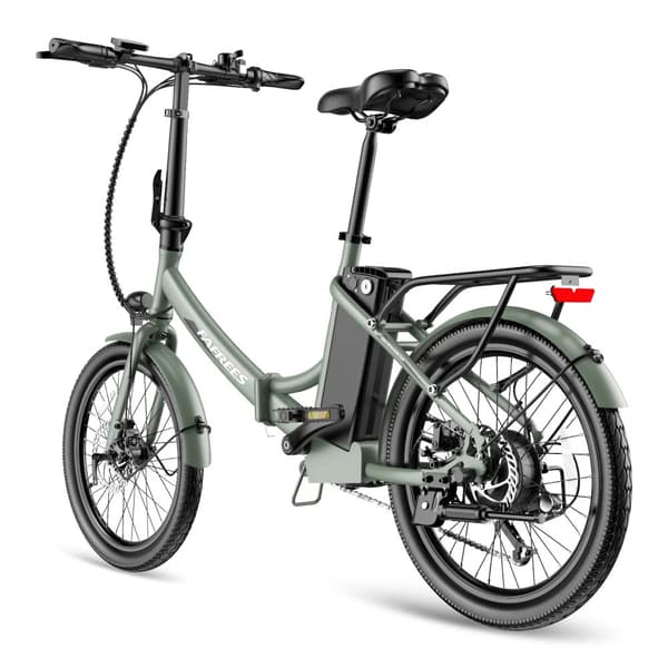 Fafrees F20 Light hopfällbar elcykel 16,75AH batteri, 250W motor, 120 km räckvidd, 20*1,95 tums fatdäck, SHIMANO 7-växlad -Mintgrön