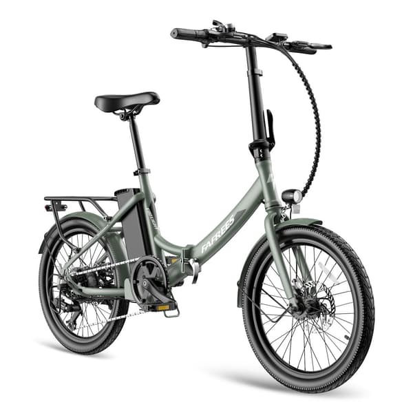 Fafrees F20 Light hopfällbar elcykel 16,75AH batteri, 250W motor, 120 km räckvidd, 20*1,95 tums fatdäck, SHIMANO 7-växlad -Mintgrön