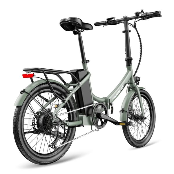 Fafrees F20 Light hopfällbar elcykel 16,75AH batteri, 120 km räckvidd, 250W motor, 20*1,95 tums fatdäck, SHIMANO 7-växlad -Mintgrön