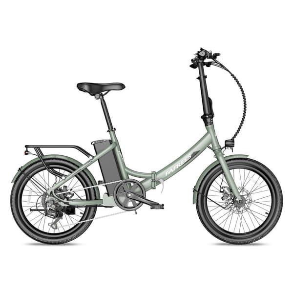 Fafrees F20 Light hopfällbar elcykel 16,75AH batteri, 120 km räckvidd, 250W motor, 20*1,95 tums fatdäck, SHIMANO 7-växlad -Mintgrön