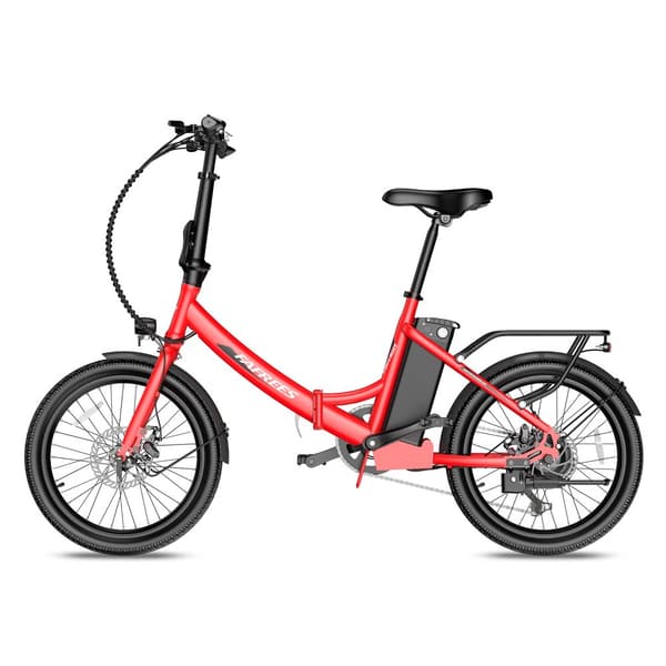 Fafrees F20 Light hopfällbar elcykel 16,75AH batteri, 120 km räckvidd, 250W motor, 20*1,95 tums fatdäck, SHIMANO 7-växlad -Monza Röd