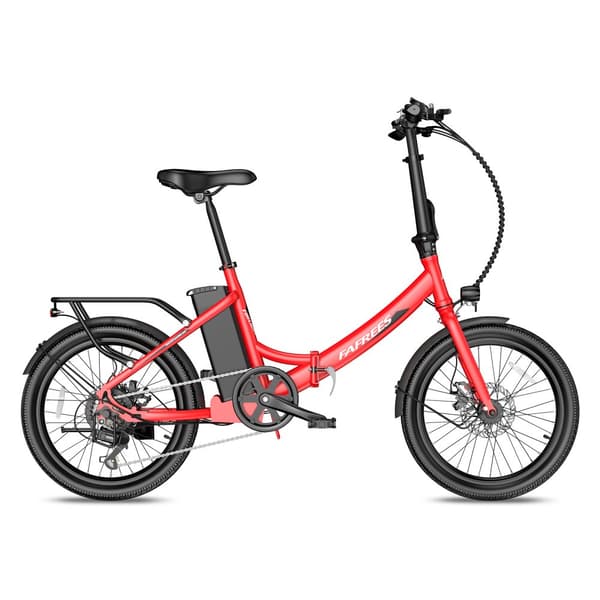 Fafrees F20 Light hopfällbar elcykel 16,75AH batteri, 120 km räckvidd, 250W motor, 20*1,95 tums fatdäck, SHIMANO 7-växlad -Monza Röd