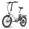 Miniatyrbild 1 av 11: Fafrees F20 Light hopfällbar elcykel 16,75AH batteri, 120 km räckvidd, 250W motor, 20*1,95 tums fatdäck, SHIMANO 7-växlad -Snövit