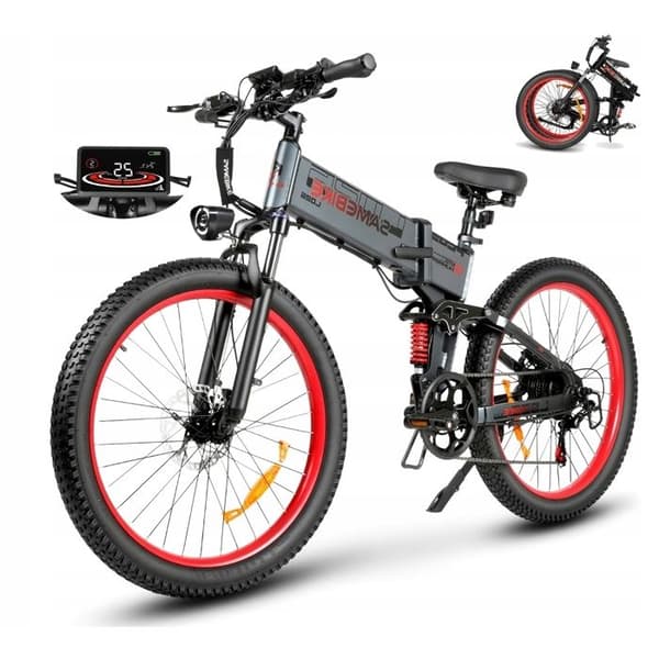 Fällbar elbil. Samebike LO26 PLUS 1000W 45KM/H 26*3.0"15AH PL.