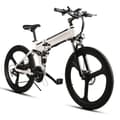 Miniatyrbild 2 av 4: SAMEBIKE LO26 elcykel 48V 350W motor 3 lägen 26 tums hopfällbart litiumbatteri vitt