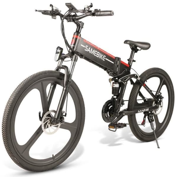 SAMEBIKE LO26 hopfällbar elcykel 48V 350W motor 3 lägen 26 tums litiumbatteri