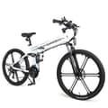 Miniatyrbild 3 av 4: Samebike LO26-II hopfällbar och bärbar smart elektrisk moped 500W motor 26 tums däck - vit