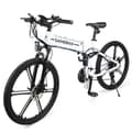 Miniatyrbild 2 av 4: Samebike LO26-II hopfällbar och bärbar smart elektrisk moped 500W motor 26 tums däck - vit