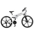 Miniatyrbild 1 av 4: Samebike LO26-II hopfällbar och bärbar smart elektrisk moped 500W motor 26 tums däck - vit