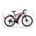 Miniatyrbild 4 av 6: Samebike SY26-FT elcykel 10AH 36V 32KM-H 350W 18 tums ram 26" aluminiumhjul Vit
