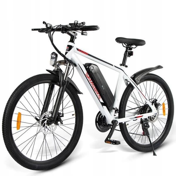 Samebike SY26-FT elcykel 10AH 36V 32KM-H 350W 18 tums ram 26" aluminiumhjul Vit