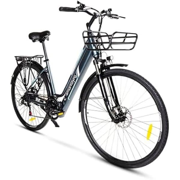 Elcykel - SMARTGYRO - EBIKE Sunset Titanium - 250W - 10 000 mAh - 27,5 tum