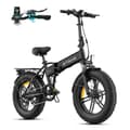 Miniatyrbild 1 av 7: ENGWE EP-2 Boost Hopfällbar Elcykel, 20''* 4'' Terrängdäck, 48V13Ah Löstagbart Batteri, Räckvidd Upp till 120 km