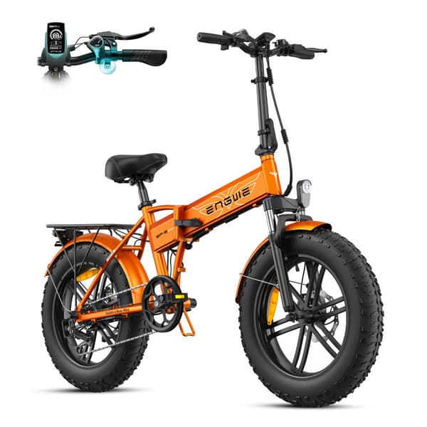 ENGWE EP-2 Boost taitettava sähköpyörä, 20 ''* 4 '' maastorenkaat, 48V13Ah irrotettava akku, kantama jopa 120 km