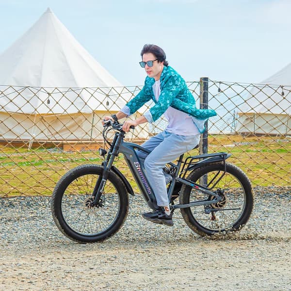 Shengmilo MX05 elektrisk cykelbremse: Hydraulisk oliebremse 48V17.5AH lithiumbatteri 1000W børsteløse motorer Voksen Off Road E-cykel