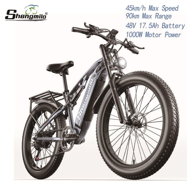 Shengmilo MX05 elektrisk cykelbremse: Hydraulisk oliebremse 48V17.5AH lithiumbatteri 1000W børsteløse motorer Voksen Off Road E-cykel