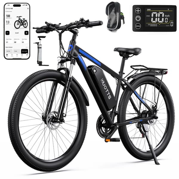 DUOTTS C29 aikuisten sähköpyörä, 750W moottori, 48V 15AH akku, SHIMANO 21 nopeus, 29*2,1 tuuman ilmarengas. Standard - Single battery