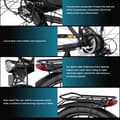 Pikkukuva 9 / 11: DUOTTS C29 aikuisten sähköpyörä, 750W moottori, 48V 15AH akku, SHIMANO 21 nopeus, 29*2,1 tuuman ilmarengas.