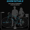Miniatyrbillede 11 af 11: DUOTTS C29 750W elektrisk mountainbike, 15AH batteri, Shimano 21-speed, egnet til voksne, anbefalet højde: 170-200CM.