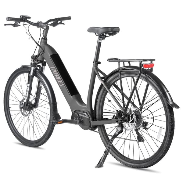 Fafrees FM9 elcykel 15AH batteri, 120 km räckvidd, 250W motor, 700C × 45C däck, SHIMANO 7 växlar -Grå pistol