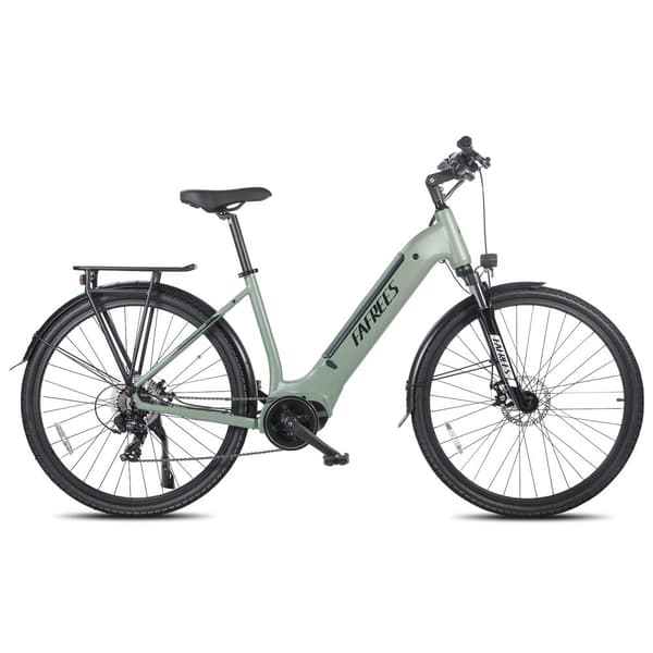 Fafrees FM9 elcykel 15AH batteri, 120 km räckvidd, 250W motor, 700C × 45C däck, SHIMANO 7 växlar -Mörkgrön