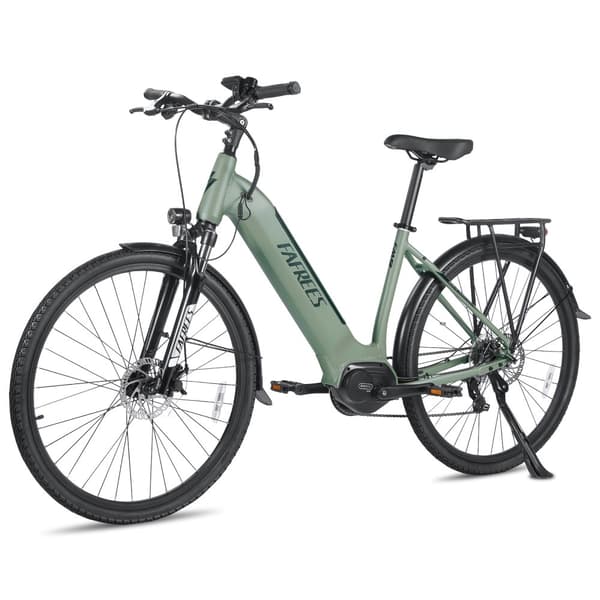 Fafrees FM9 elcykel 15AH batteri, 120 km räckvidd, 250W motor, 700C × 45C däck, SHIMANO 7 växlar -Mörkgrön