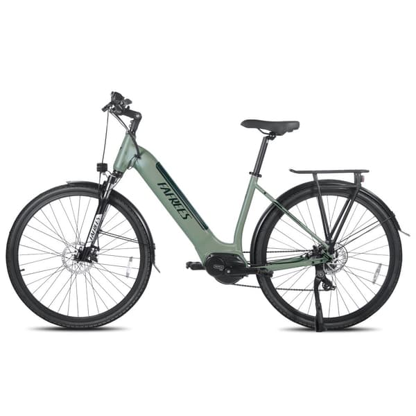 Fafrees FM9 elcykel 250W motor, 15AH batteri, 120 km räckvidd, 700C × 45C däck, SHIMANO 7 växlar -Mörkgrön