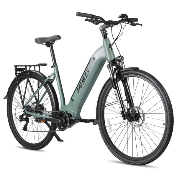 Fafrees FM9 elcykel 250W motor, 15AH batteri, 120 km räckvidd, 700C × 45C däck, SHIMANO 7 växlar -Mörkgrön