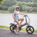 Pikkukuva 6 / 9: MIHOGO RX 2.4  fuld affjedret elcykel, 500W motor, 12,8AH batteri, stel i magnesiumlegering, 20*2,4 dæk, foldbar, 7 gear