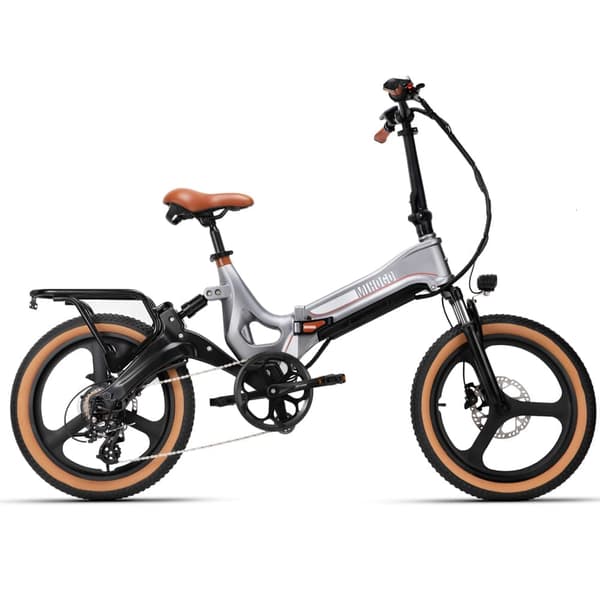 MIHOGO RX 2.4 20'' täysjousitettu sähköpyörä, 500 W moottori, 12,8 Ah akku, magnesiumseosrunko, 20 * 2,4 renkaat, taitettava, 7 vaihdetta