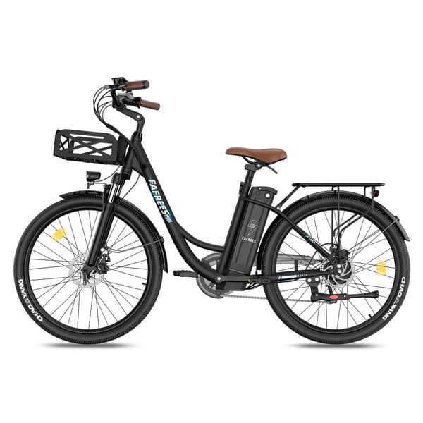 FAFREES F26 Lasting elcykel 20,3AH batteri, 250W motor, 200 km räckvidd, 26*1,95 tums däck, SHIMANO 7-växlad -svart