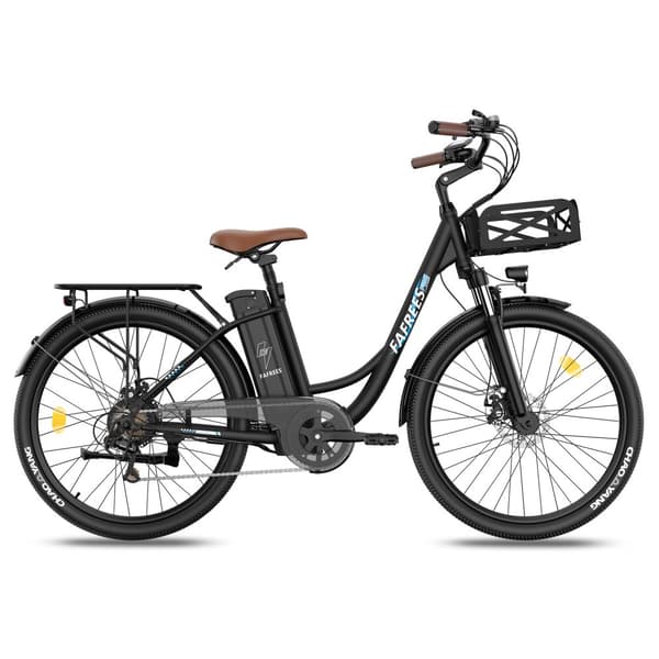 FAFREES F26 Lasting elcykel 20,3AH batteri, 200 km räckvidd, 250W motor, 26*1,95 tums däck, SHIMANO 7-växlad -svart