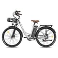 Miniatyrbild 2 av 11: FAFREES F26 Lasting elcykel 250W motor, 20,3AH batteri, 200 km räckvidd, 26*1,95 tums däck, SHIMANO 7-växlad -grå