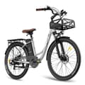 Miniatyrbild 1 av 11: FAFREES F26 Lasting elcykel 250W motor, 20,3AH batteri, 200 km räckvidd, 26*1,95 tums däck, SHIMANO 7-växlad -grå