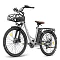 Miniatyrbild 1 av 11: FAFREES F26 Lasting elcykel 20,3AH batteri, 200 km räckvidd, 250W motor, 26*1,95 tums däck, SHIMANO 7-växlad -grå