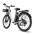 Miniatyrbild 3 av 11: FAFREES F26 Lasting elcykel 250W motor, 20,3AH batteri, 200 km räckvidd, 26*1,95 tums däck, SHIMANO 7-växlad -vit