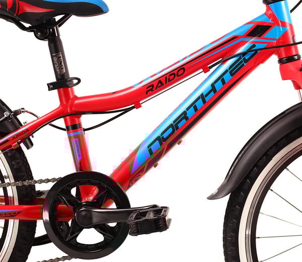 Raido Junior 20 rød-blå 10" Raido Junior 20 turkis-pink 10"