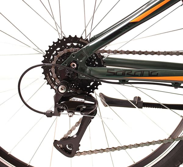 Sorang 26 VB 1x8 vihreä-oranssi 15" Sorang 26 VB 1x8 grafiitinpunainen 15"