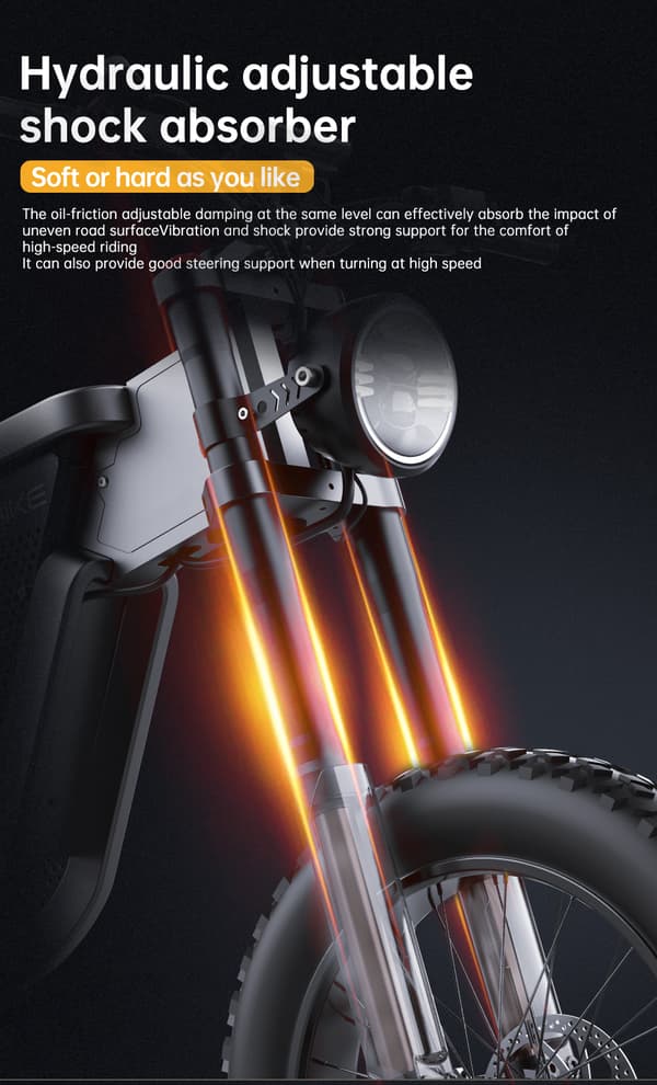 EKX X21 Voksne Elektrisk Cykel 2000W 48V35AH 55km / t Samsung Batteri Sne Elektriske Motorcykler 20 "* 4.0 Off Road Dæk Mountain Ebike