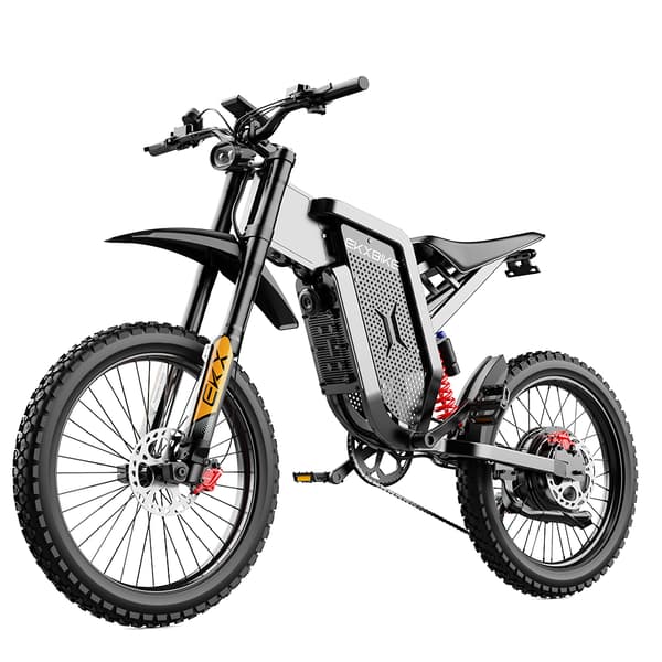 EKX X21 Voksne Elektrisk Cykel 2000W 48V35AH 55km / t Samsung Batteri Sne Elektriske Motorcykler 20 "* 4.0 Off Road Dæk Mountain Ebike