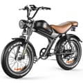 Miniatyrbild 1 av 10: Emoko C93 elcykel i mopedstil, 1000W motor, 20AHEmoko C93 elcykel i mopedstil, 1000W motor, 20AH batter batteri, 20''*4.0 däck, 50KM/H, 7 hastigheter.