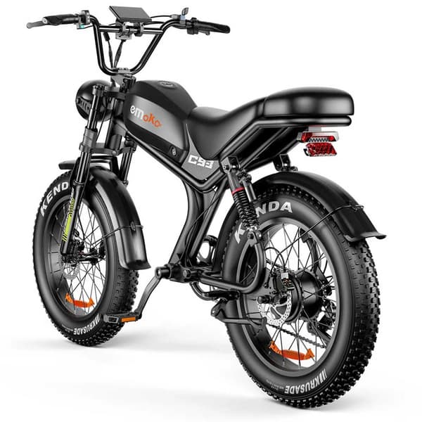 Emoko C93 elcykel i knallertstil, 1000W motor, 20AH batteri, 20''*4.0 dæk, 50KM/H, 7 gear.