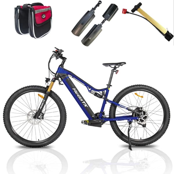 Hedatx TX19 29''/27,5'' elcykel, 1000W motor, 19,2AH batteri, 27 hastigheter, hydrauliska bromsar, full fjädring