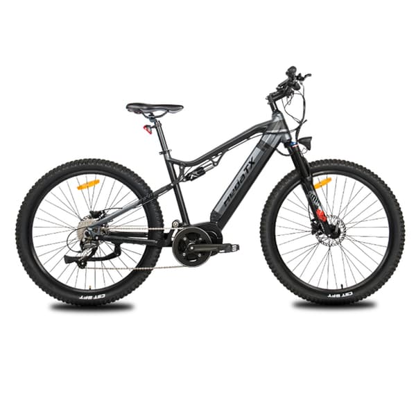 Hedatx TX11 27,5'' elcykel, 500W mittmonterad motor, 15,6AH batteri, 9 hastigheter, hydrauliska bromsar, 27,5''*2,4'' däck